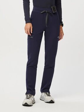 Figs Navy Yola High Waisted Scrub Pants